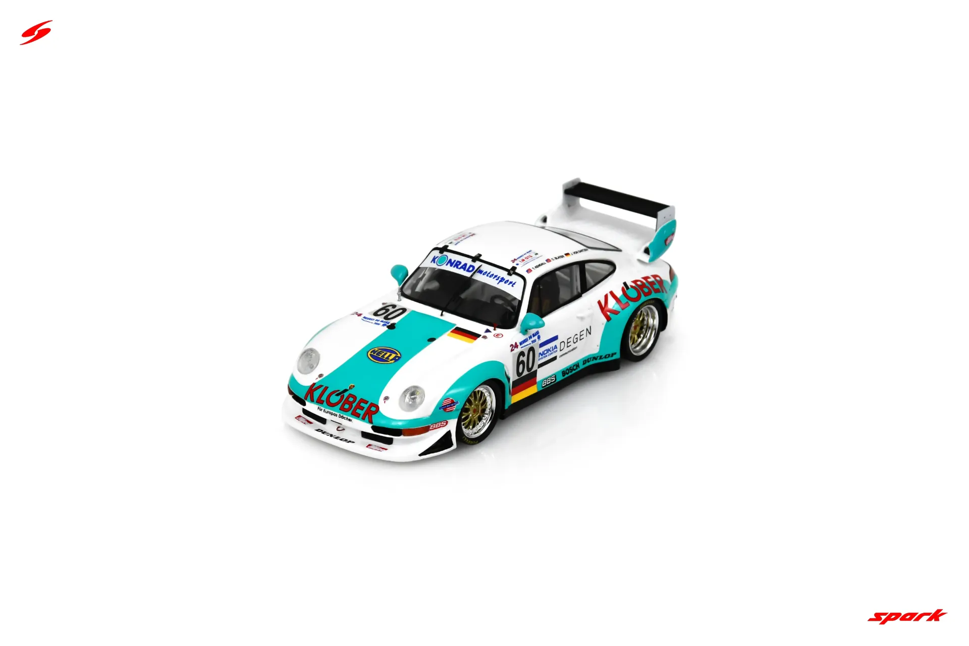 [SPK S9936] Spark : Porsche 911 GT2 │ No.60 24H Le Mans 2000 J. von Gartzen - C. Slater - T. Kendall [1/43]