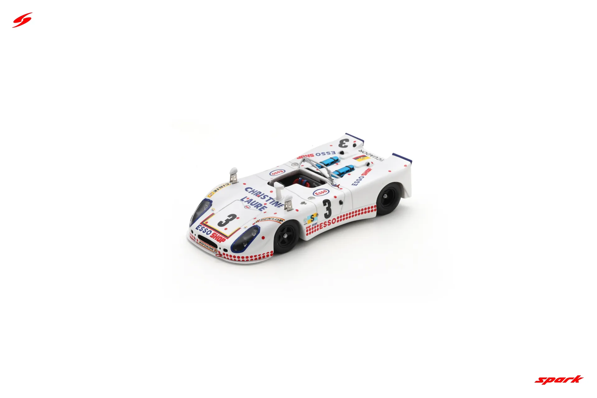 [SPK S9799] Spark : Porsche 908/2 │ No.3 24H Le Mans 1975 C. Poirot - G.Ortega - G. Cuinet