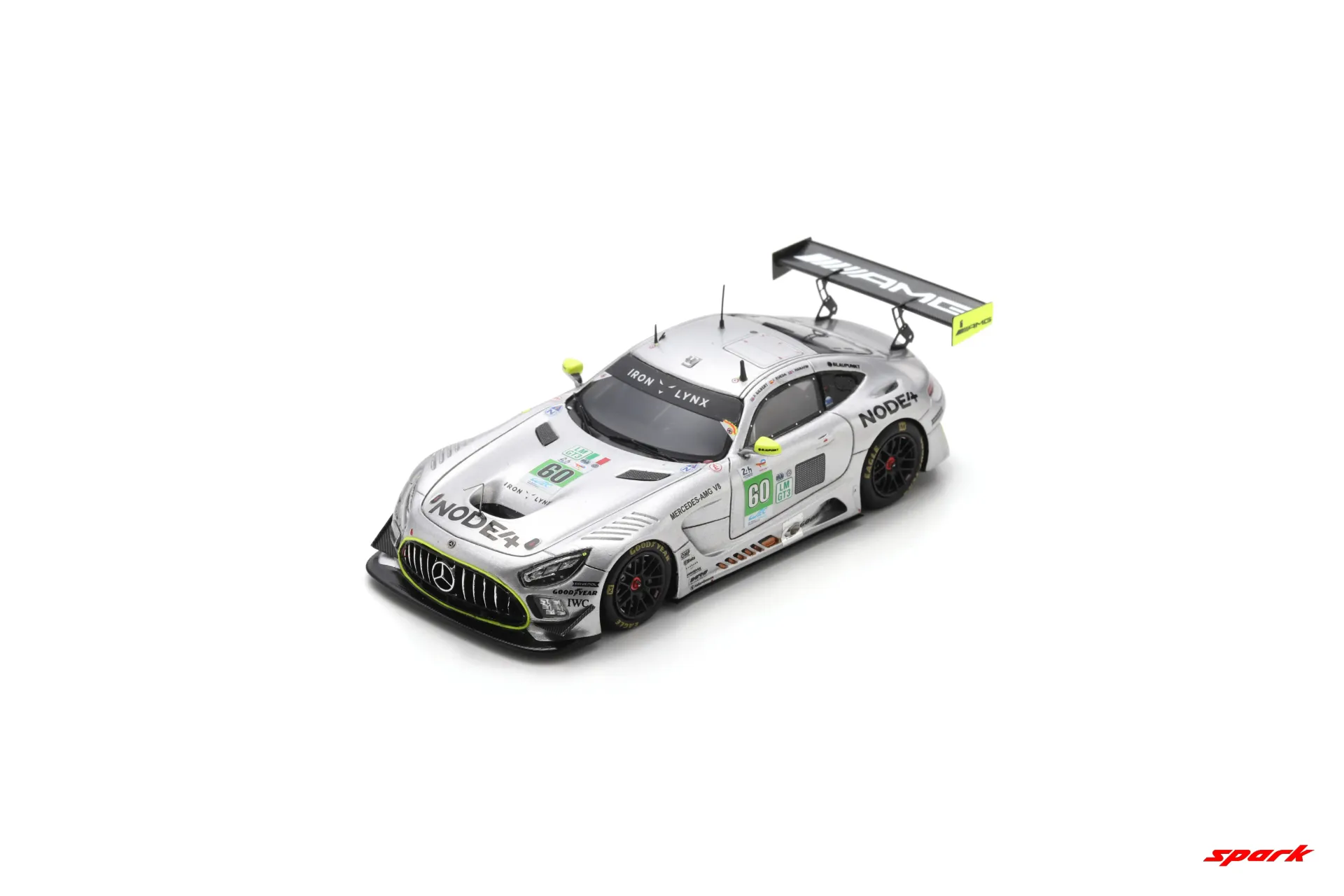 [SPK S9296] Spark : Mercedes-AMG LMGT3 │ No.60 IRON LYNX Le Mans 24H 2025 A. Gilbert - L. Hanafin - F. Rueda [1/43]