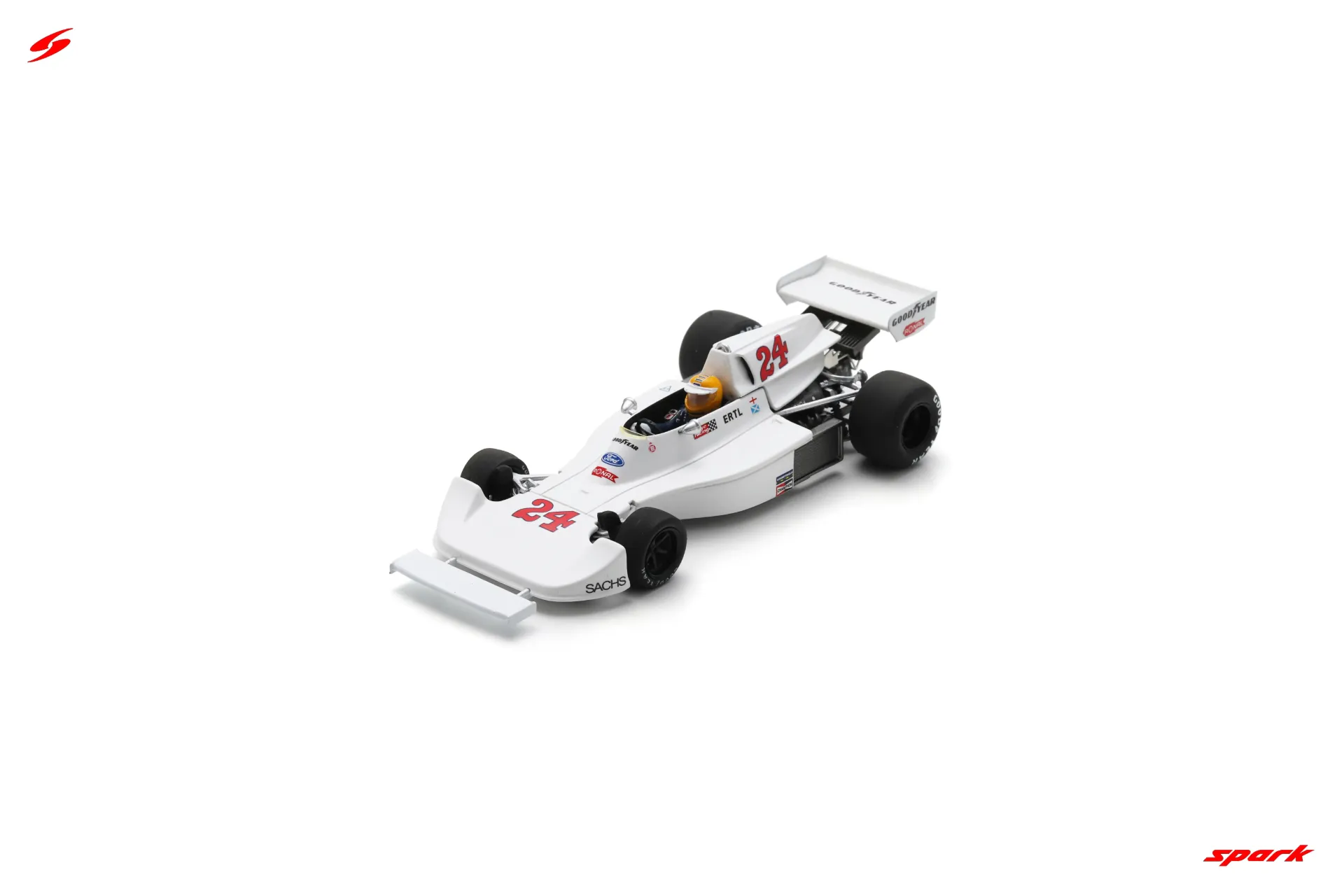 [SPK S2762] Spark : Hesketh 308D │ No.24 Belgium GP 1976 Harald Ertl [1/43]