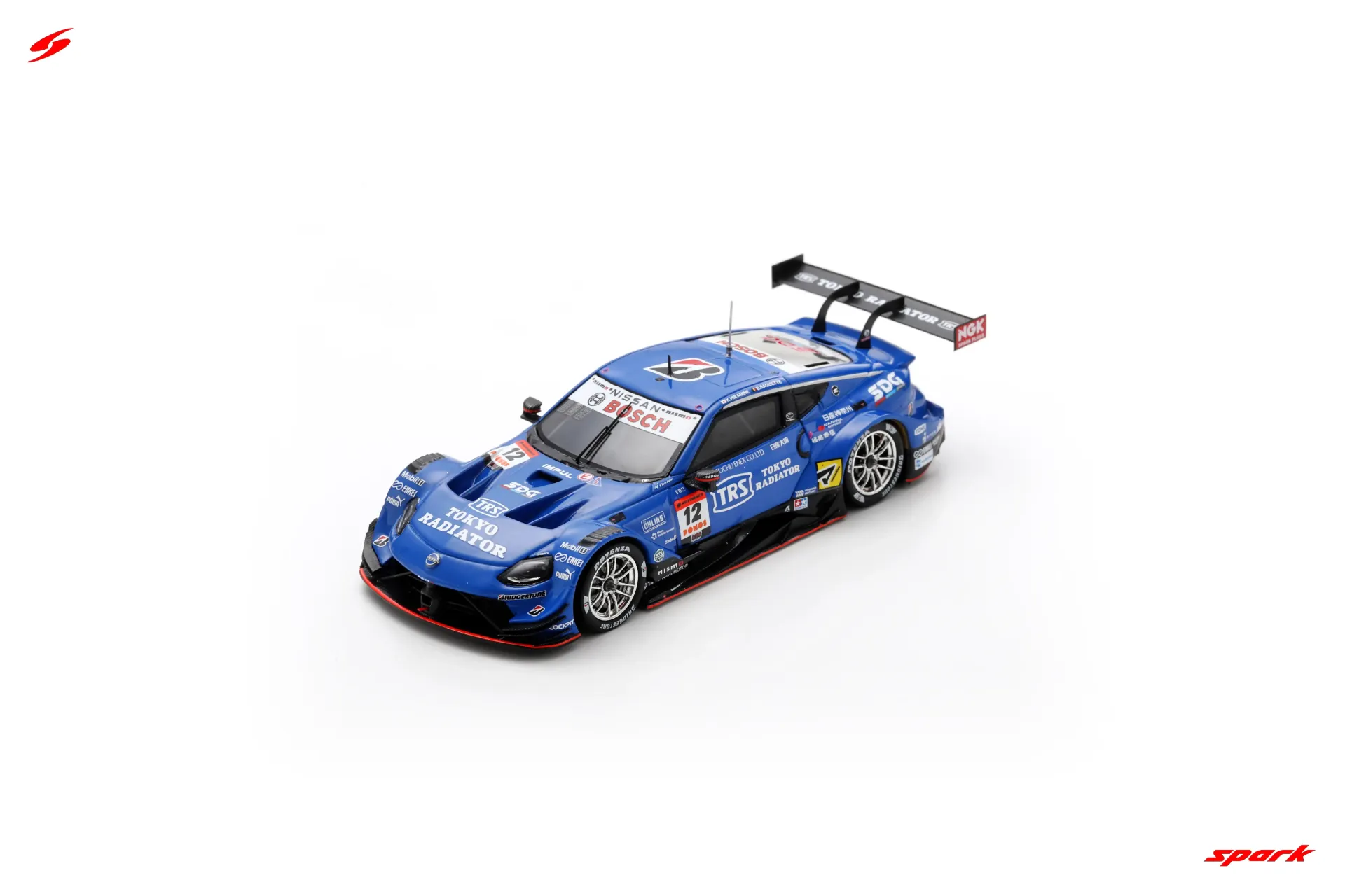 Spark : TRS IMPULwith SDG Z TEAM IMPUL │ No.12 GT500 SUPER GT 2025 K. Hiramine - B. Baguette [1/43]