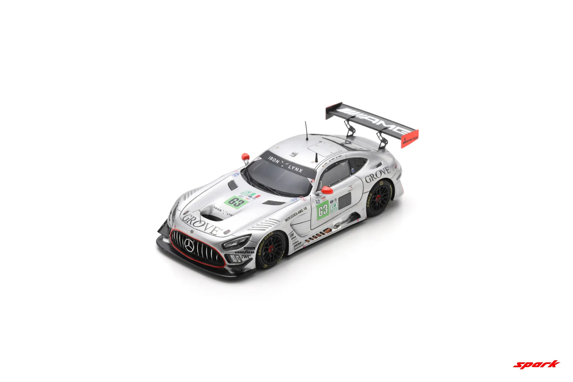 [SPK S9298] Spark : Mercedes-AMG LMGT3 │ No.63 IRON LYNX Le Mans 24H 2025 S. Grove - B. Grove - L. Stolz [1/43]