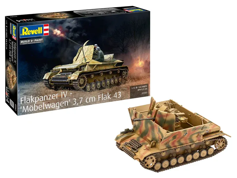 [REV 03363] Revell : Char antiaérien IV "Chariot pour meubles" 3.7cm Flak 43