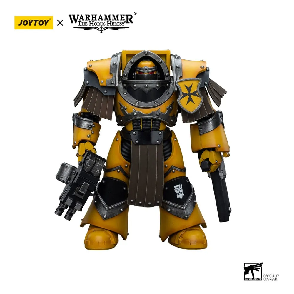 [JOY JT9398] JOYTOY : Imperial Fists "Legion Cataphractii Terminator with Chainfist" │ Warhammer The Horus Heresy [1/18]