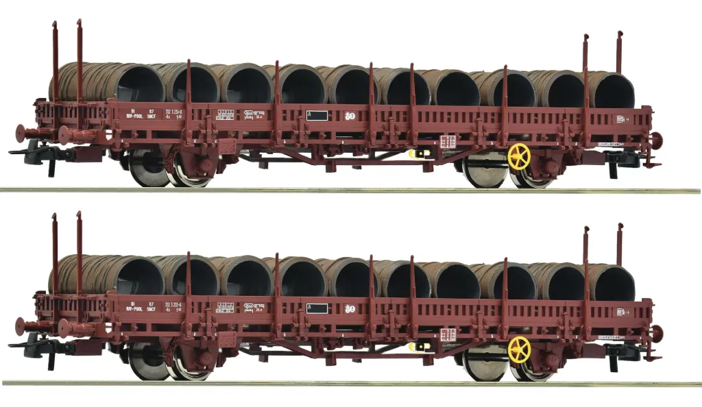 Roco : Wagon KS avec Chargements