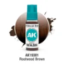 Ak Interactive : Rotwood Brown Wash (18ml) │ Acrylic Washes