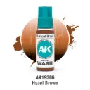 Ak Interactive : Hazel Brown Wash (18ml) │ Acrylic Washes