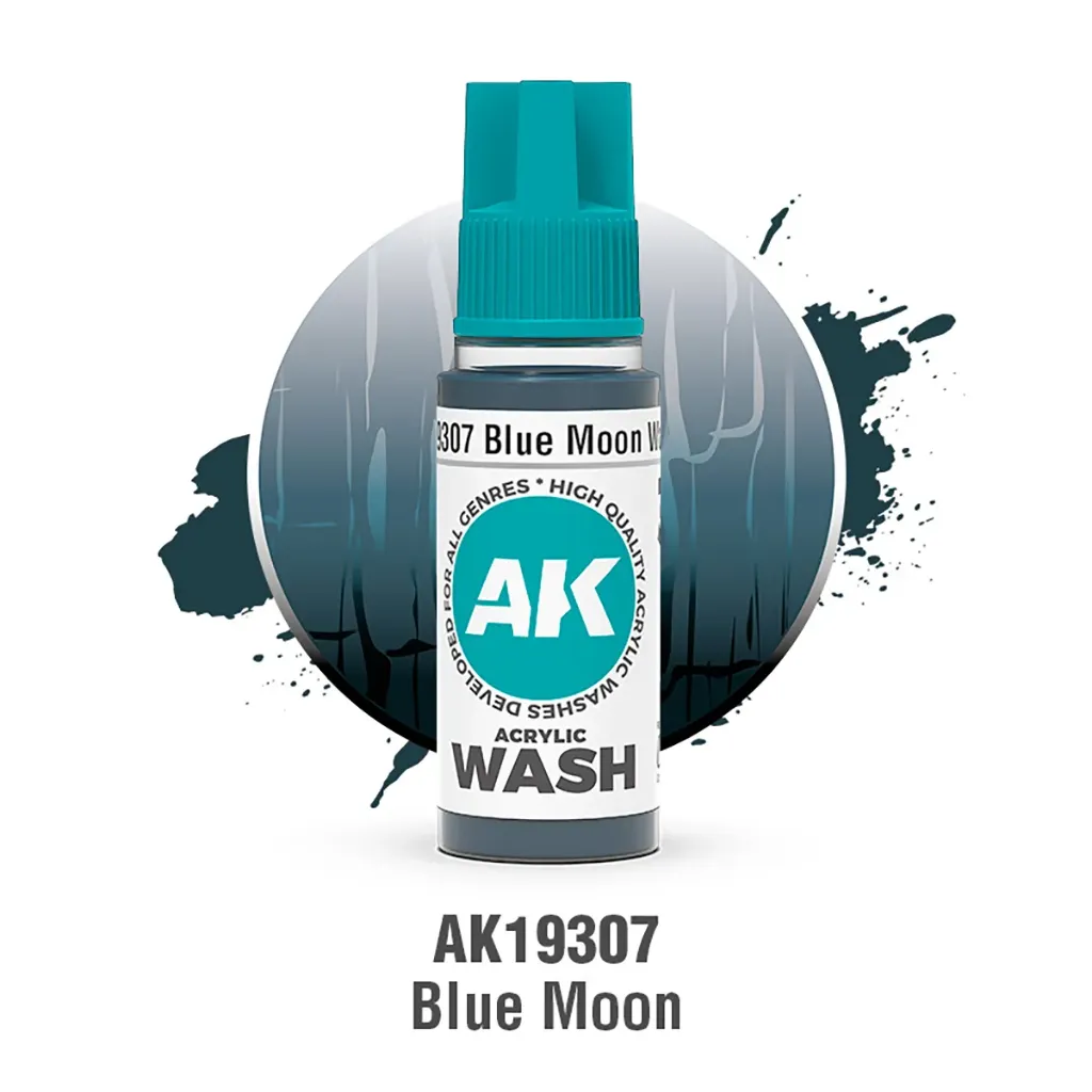 Ak Interactive : Blue Moon Wash (18ml)│ Acrylic Washes