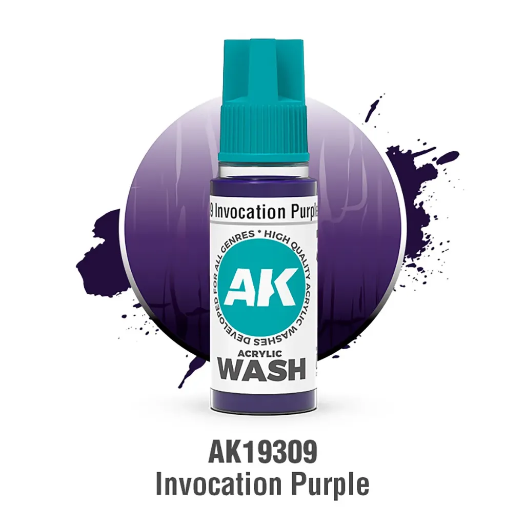 [AK AK19309] Ak Interactive : Invocation Purple Wash (18ml)│ Acrylic Washes