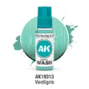 Ak Interactive : Verdigris Wash (18ml) │ Acrylic Washes