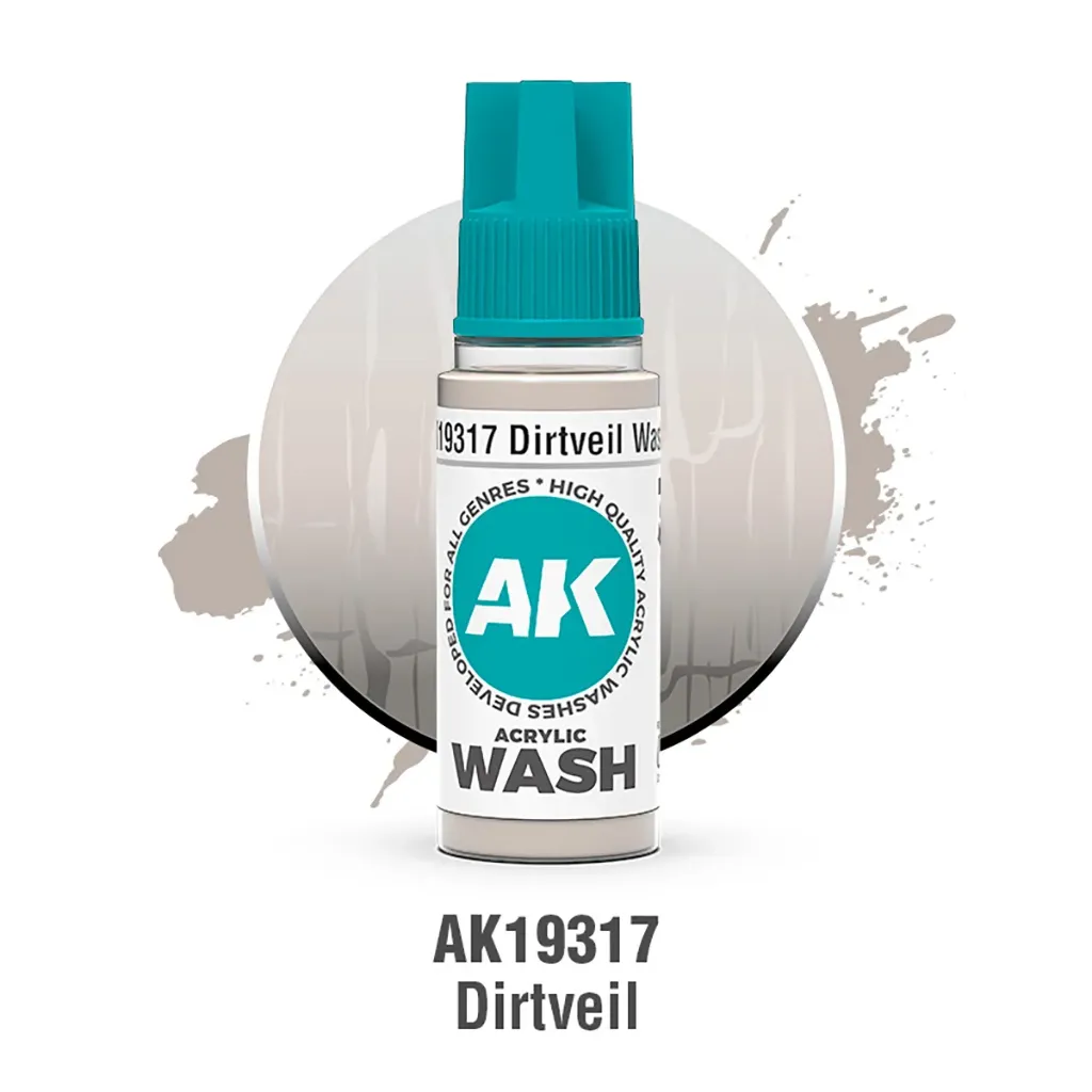 Ak Interactive : Dirtveil Wash (18ml) │ Acrylic Washes