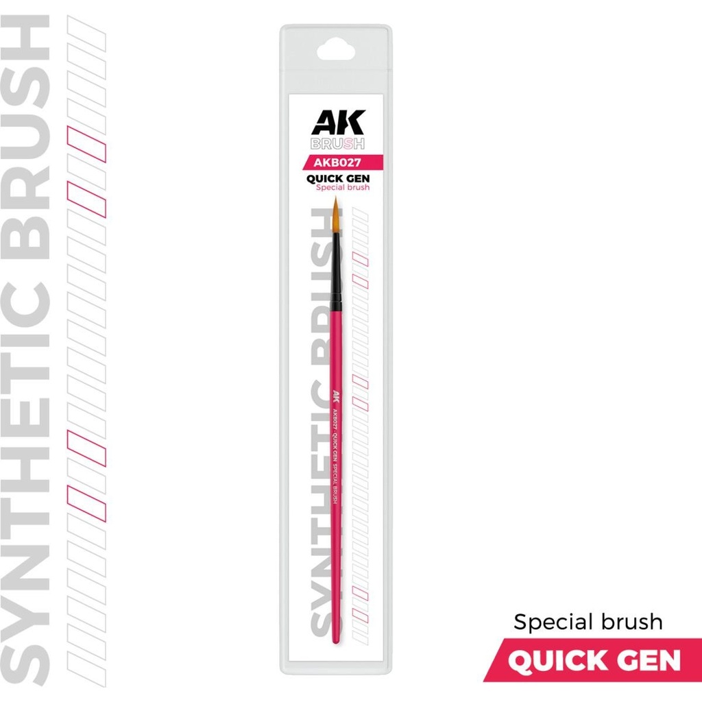 [AK AKB027] AK : Pinceau Synthétique Rond Special "Quick Gen Special Brush"