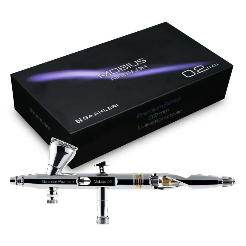 [GAA 6378] GAAHLERI : Aerographe Mobius GHPM Premium Series (0.2mm)
