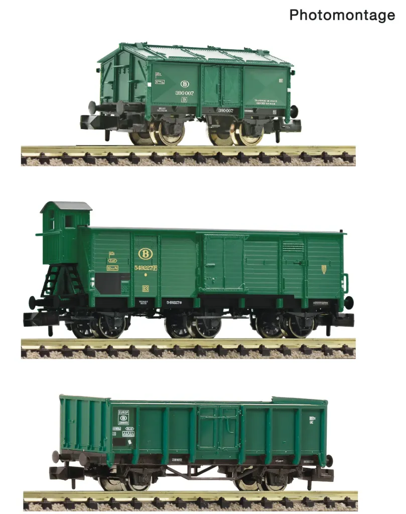 [FLE 6660077] Fleischmann : 3 piece set: Goods train, SNCB