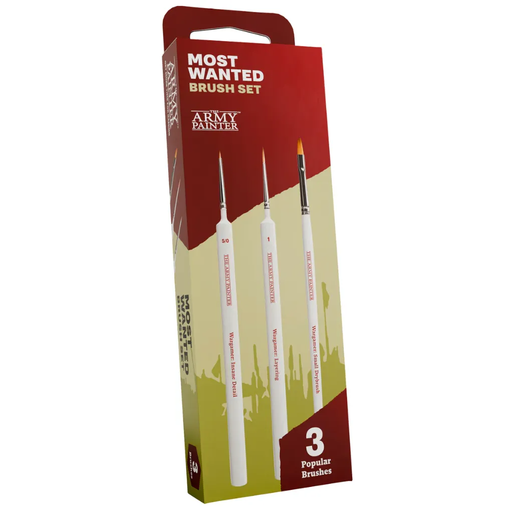 The Army Painter : Most Wanted Brush Set (3pcs)