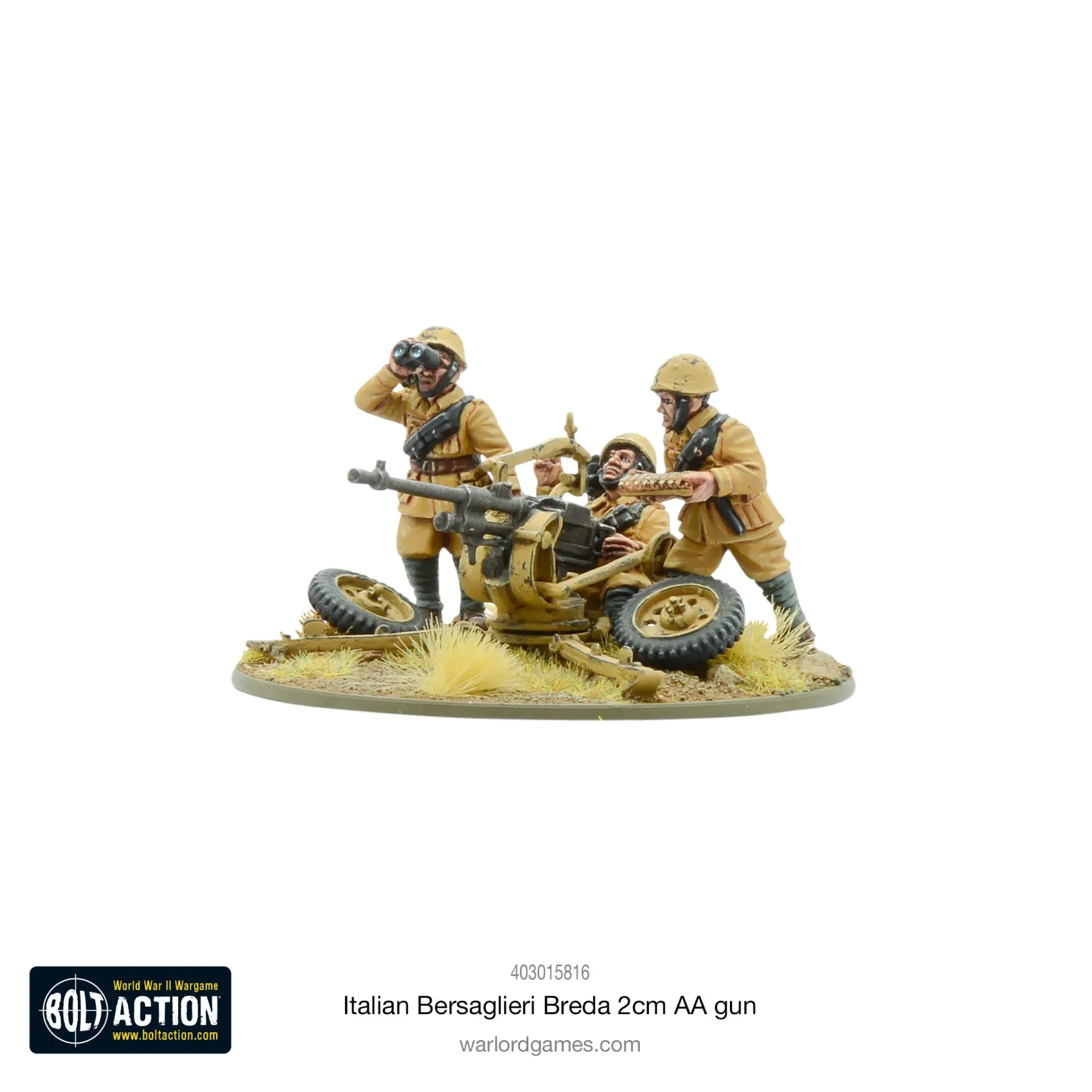 Bolt Action : Italian Bersaglieri Breda 2cm AA Gun │ Early - Mid