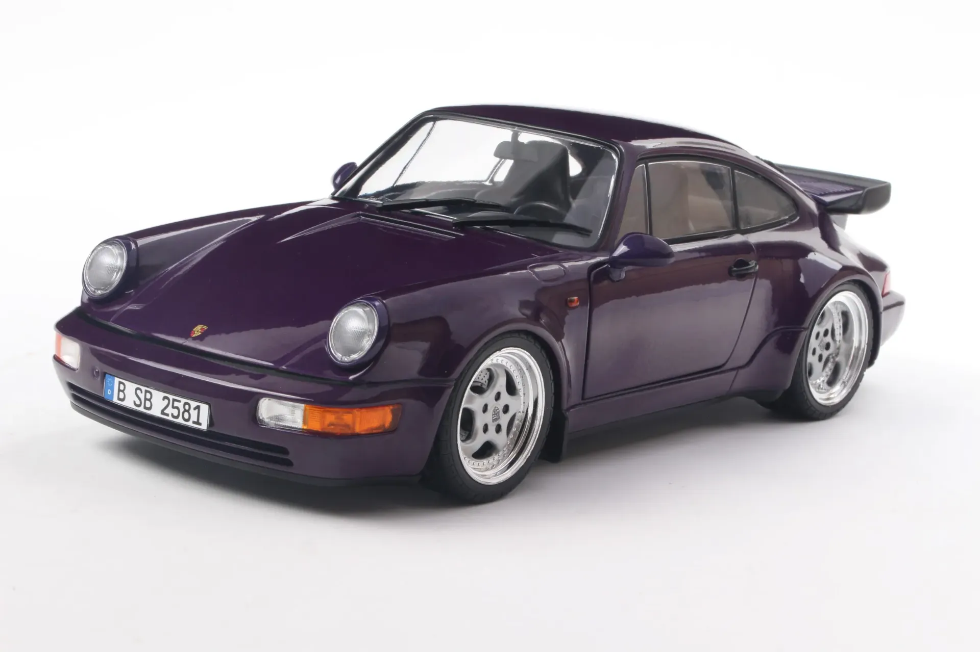 Solido : Porsche 911 (964) Turbo │ Violet Blue Metallic - 1990 [1/18]