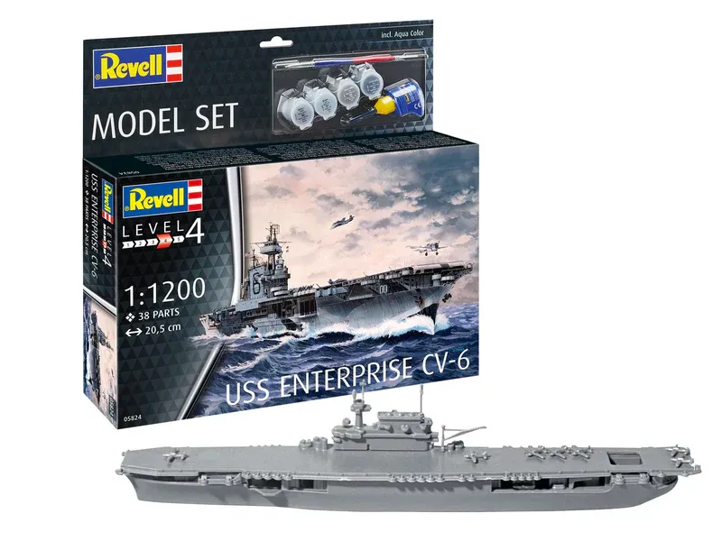 [REV 65824] Revell : USS Enterprise CV-6 │ Starter Kit