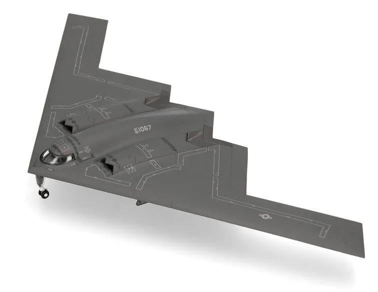 [HER 573795] Herpa : Northrop B-2A Spirit U.S. AF 393rd Bomb Sqd Tigers Whiteman [1/200]