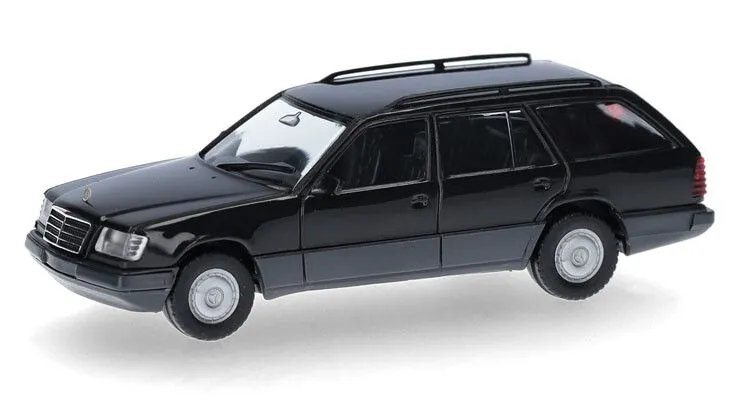Herpa : Mercedes Benz E-Klasse T-Modell (124), schwarz