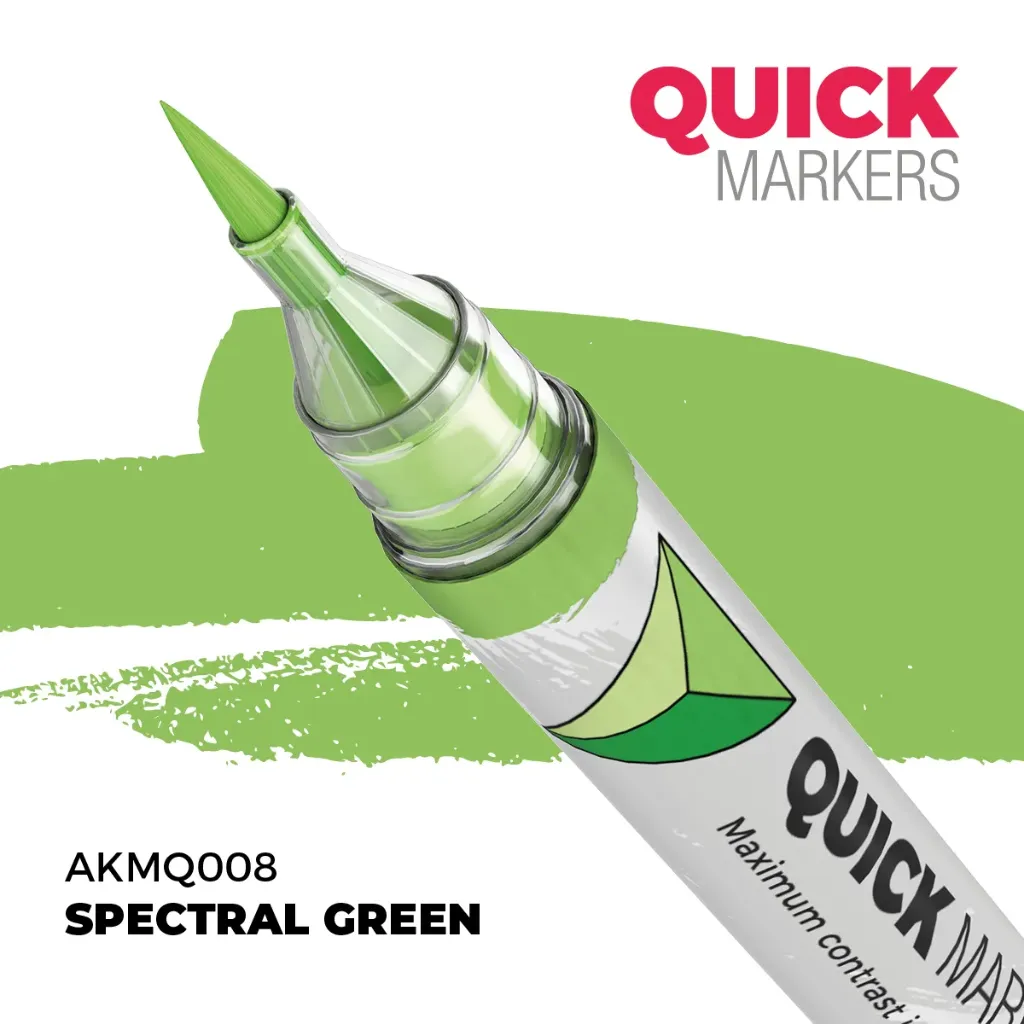 [AK AKMQ008] Ak Interactive : Spectral Green │ Quick Markers