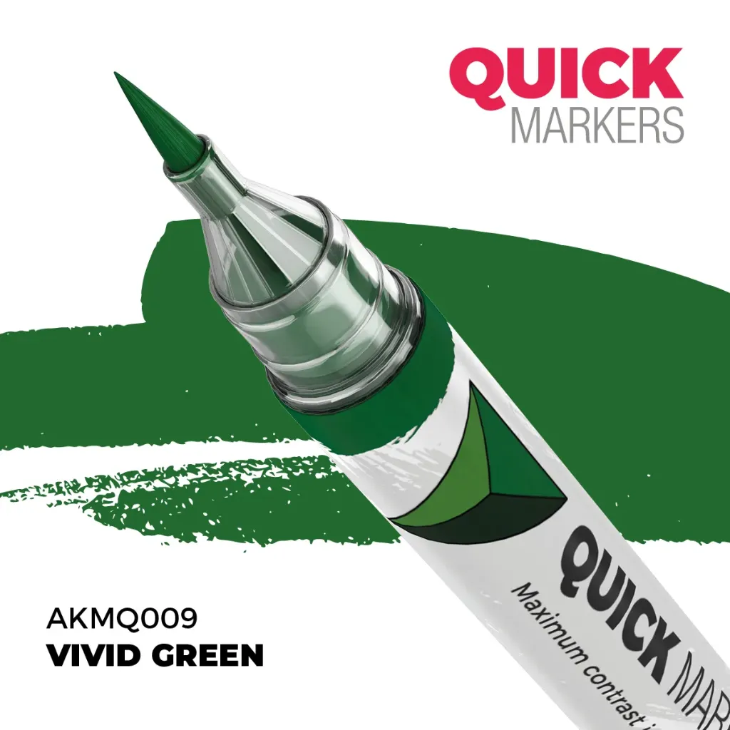 Ak Interactive : Vivid Green │ Quick Markers