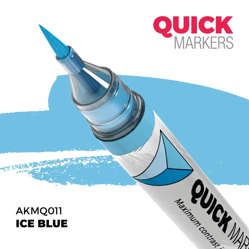 [AK AKMQ011] Ak Interactive : Ice Blue │ Quick Markers