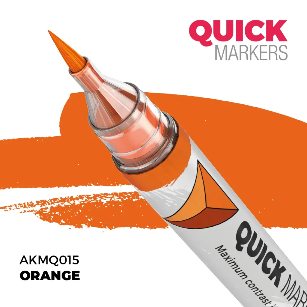 [AK AKMQ015] Ak Interactive : Orange │ Quick Markers