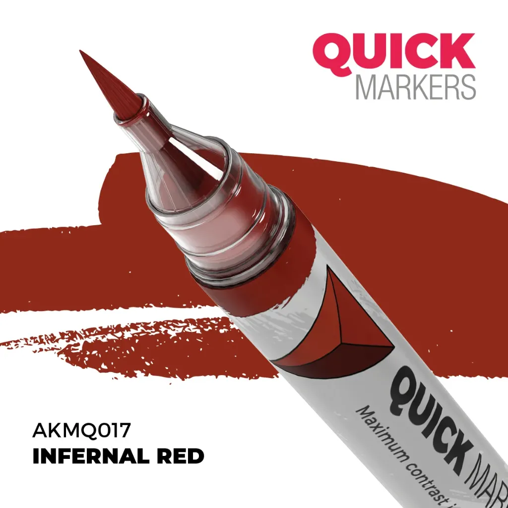 Ak Interactive : Infernal Red │ Quick Markers