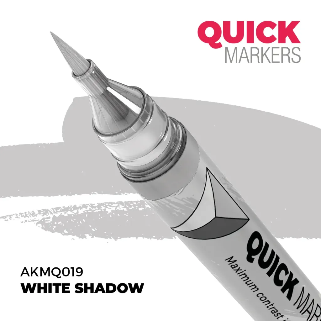 [AK AKMQ019] Ak Interactive : White Shadow │ Quick Markers