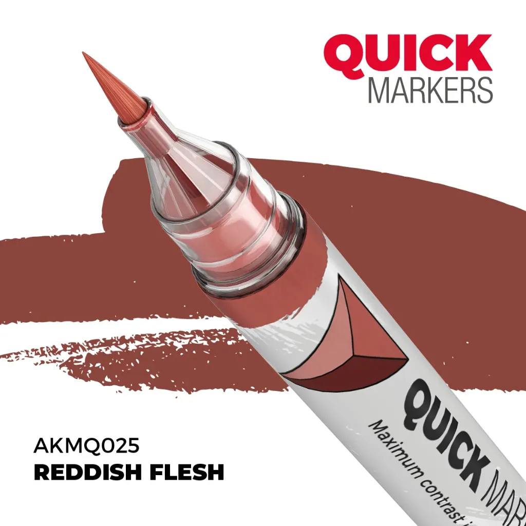 [AK AKMQ025] Ak Interactive : Reddish Flesh │ Quick Markers