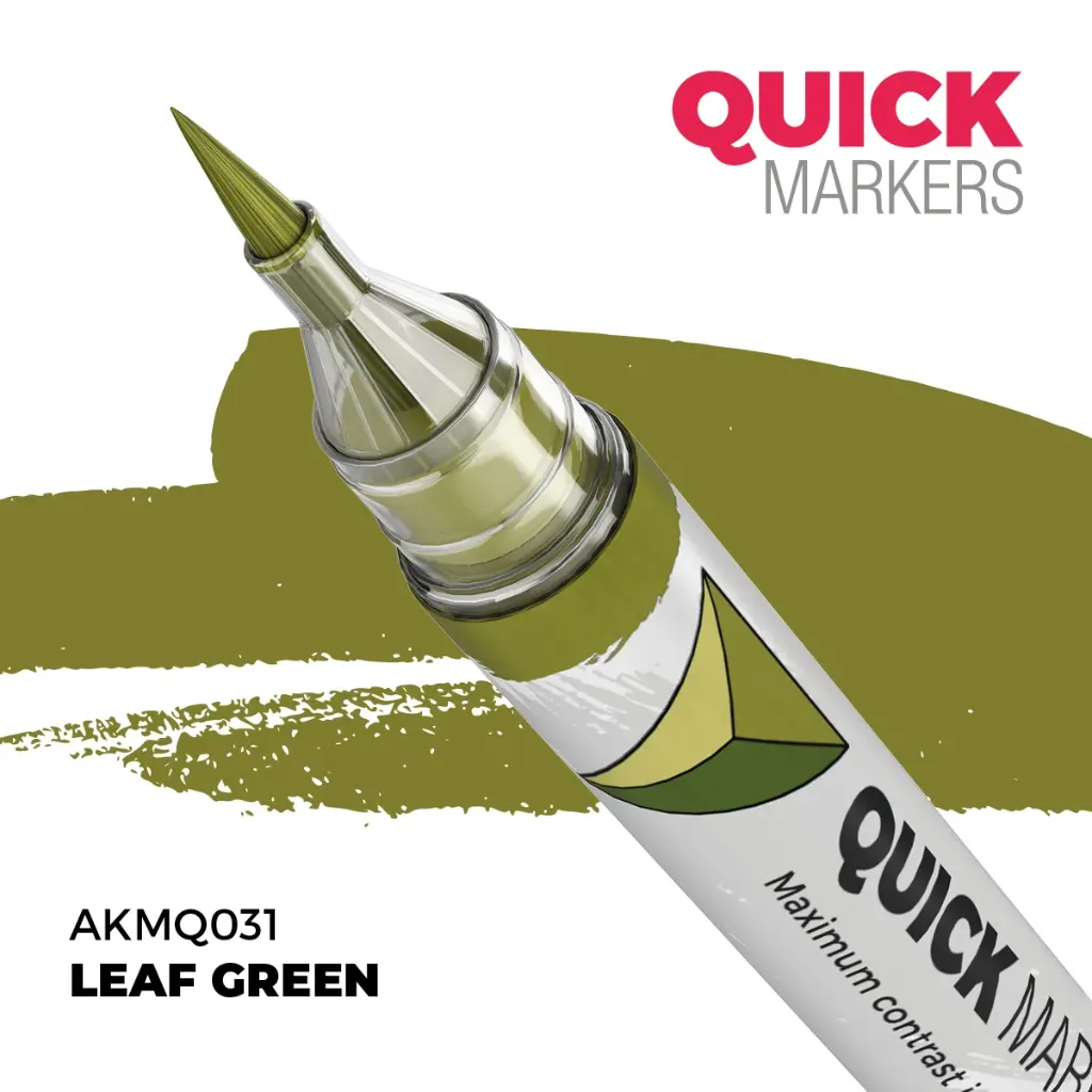 [AK AKMQ031] Ak Interactive : Leaf Green │ Quick Markers