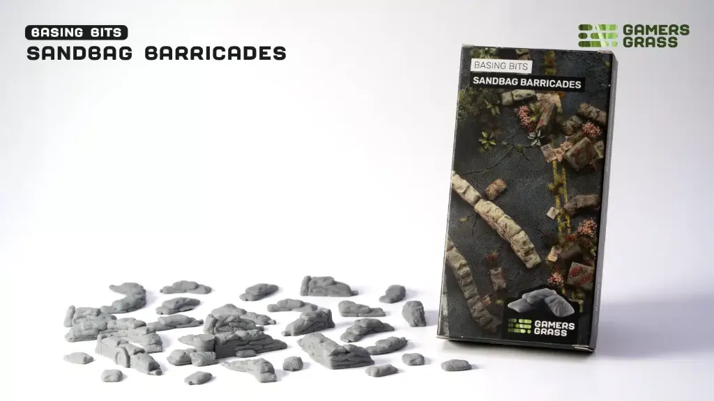 [GAG GGBB-SB] Games Grass : Basing Bits "Sandbag Barricades"