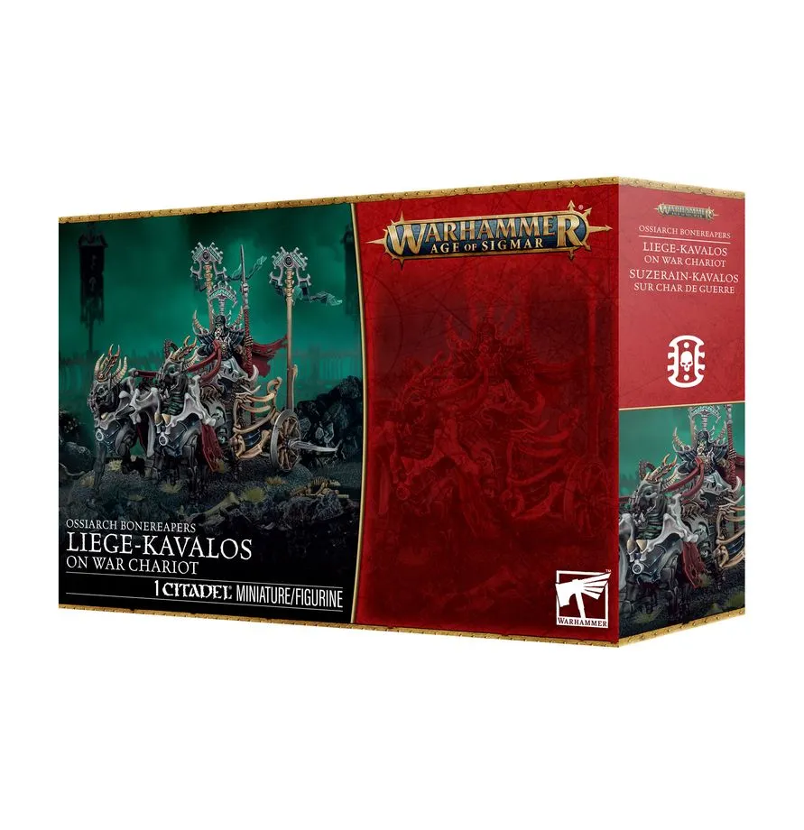[GAW 94-36] Ossiarch Bonereapers : Liege-Kavalos on War Chariot │ Warhammer Age of Sigmar