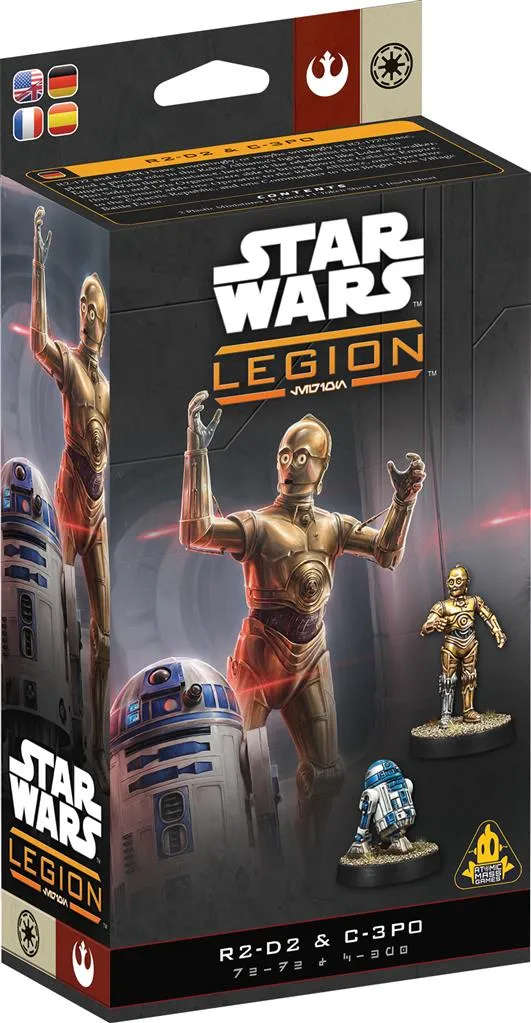 [AMG SWQ142] Alliance Rebelle / République Galactique : R2-D2 & C-3PO [Multi-Langue] │ Star Wars LEGION