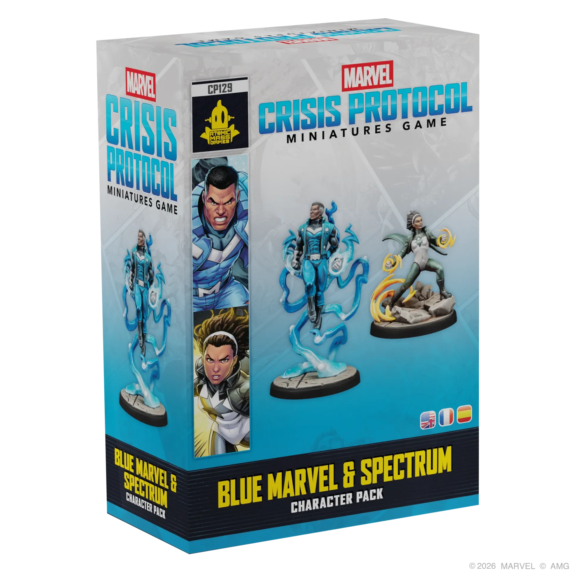 [AMG CP129] Marvel Crisis Protocol : Blue Marvel & Spectrum [FR/ENG/ESP] │ Character Pack