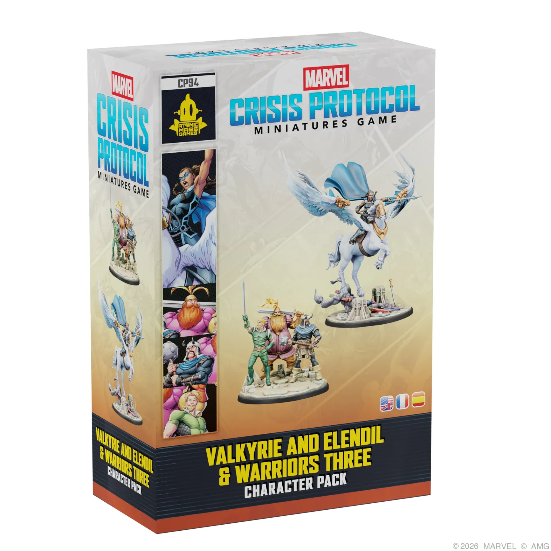 [AMG CP94] Marvel Crisis Protocol : Valkyrie and Elendil & Warriors Three │ Character Pack