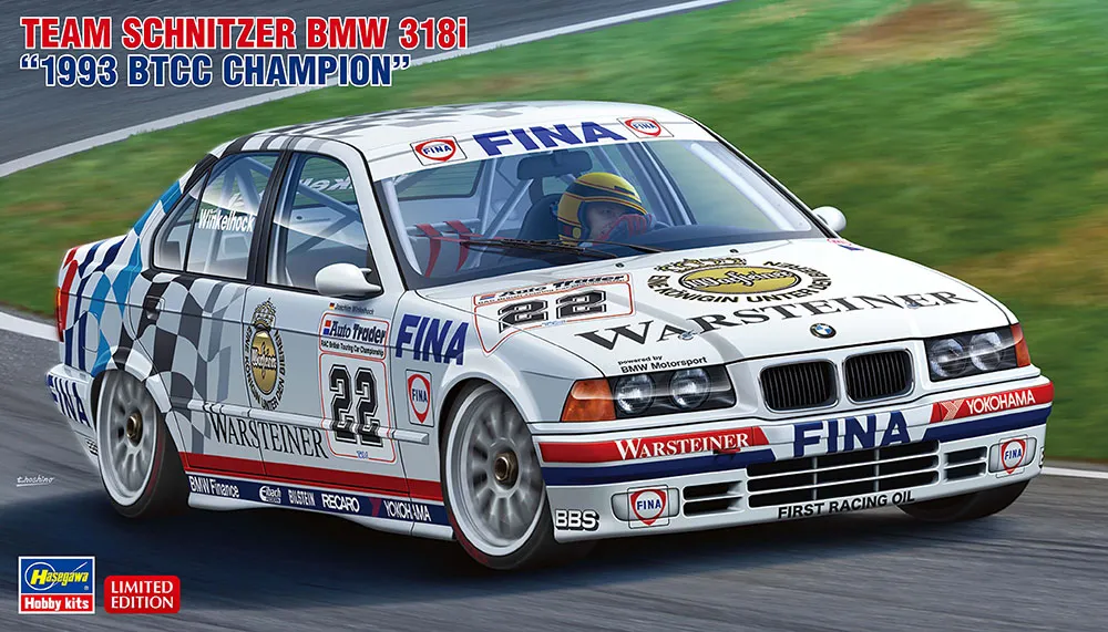 Hasegawa : BMW 318I Team Schnitzer 1993 BTCC Champion