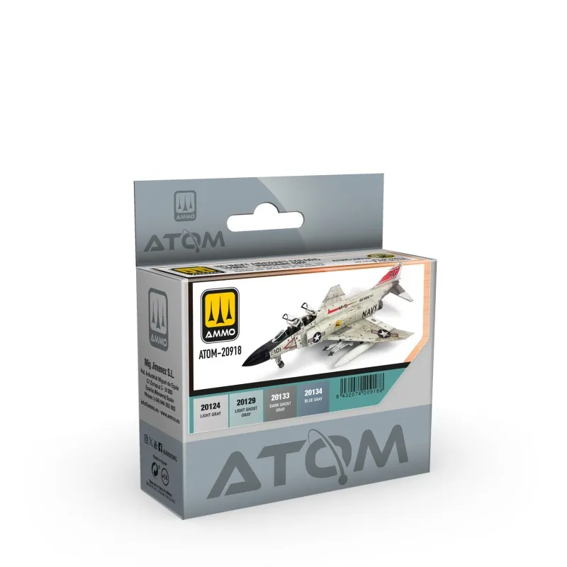 [MIG ATOM-20918] Ammo Mig : Set de Peintures US Navy Aircraft Colors 1980S Present Day │ Atom Acrylique Paint (copie)