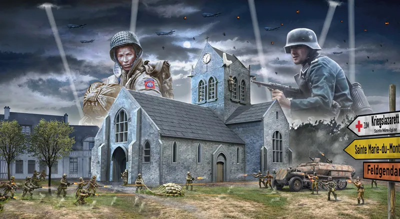 Italeri: Sainte-Mère-Église Air Assault 6 Juni 1944 Diorama Set 1/72 │ Ref. 6199