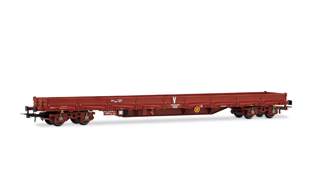 Jouef : Wagon Plat à 4 essieux UAS infra - DC SNCF Epoque VI