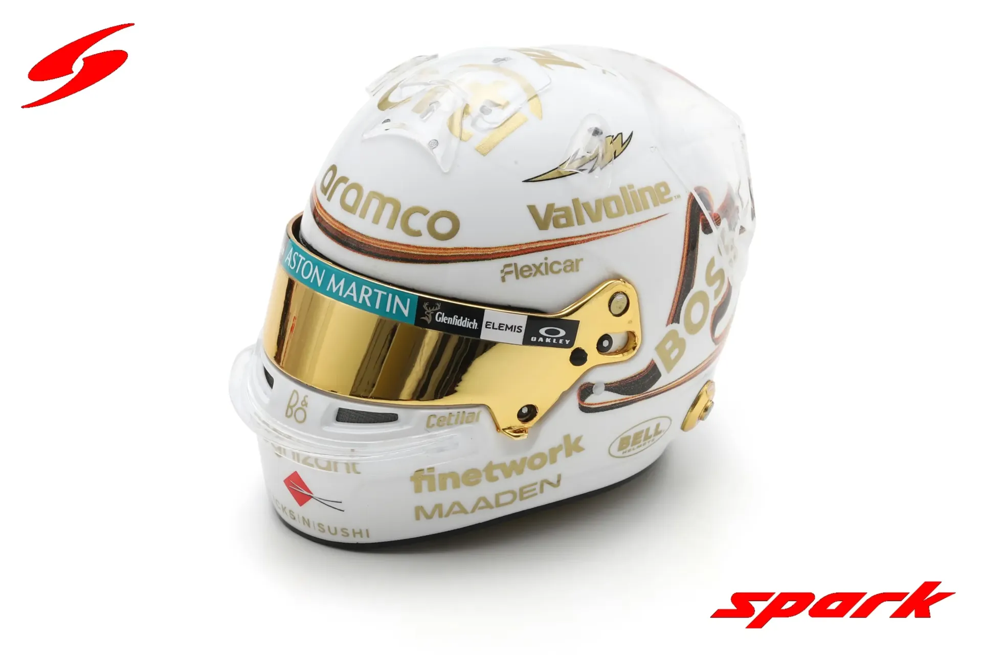 [SPK 5HF200] Spark : Casque Aston Martin Aramco Formula One Team - Fernado Alonso - Chinese GP 2025