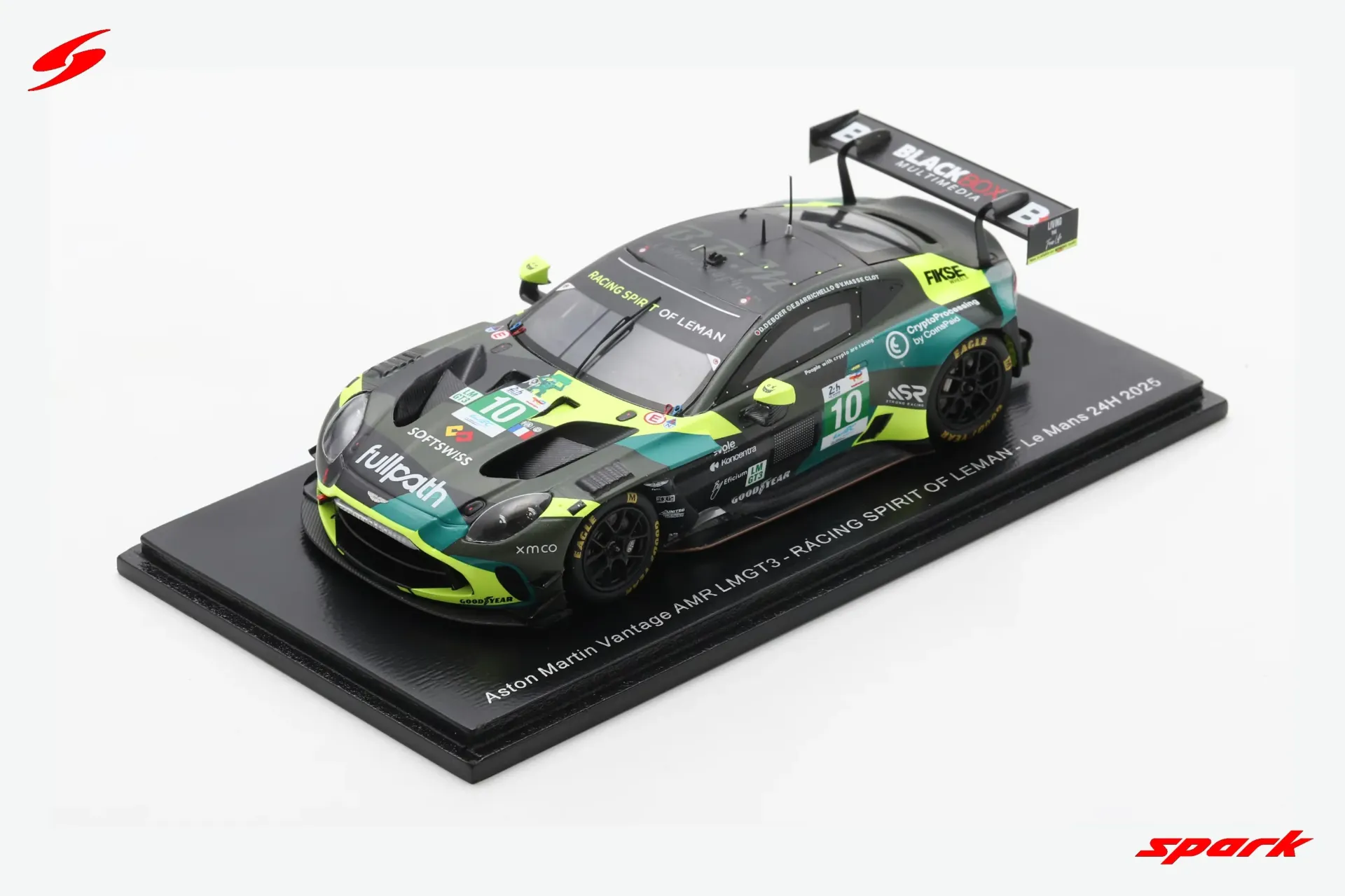 [SPK S9289] Spark : Aston Martin Vantage AMR LMGT3 No.10 RACING SPIRIT OF LEMAN Le Mans 24H 2025 D. Deboer - V. Hasse Clot - E. Barrichello [1/43]