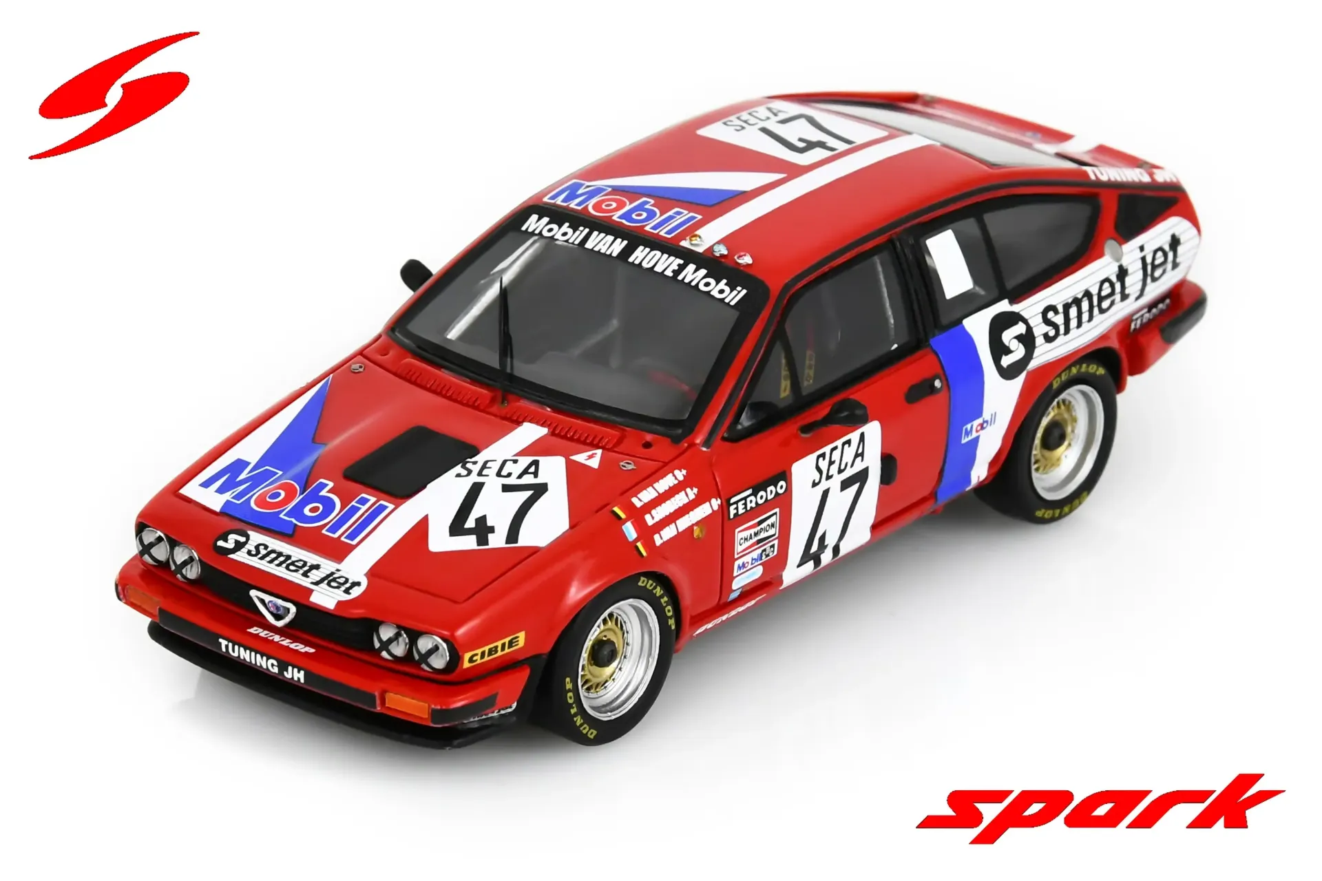 Spark : Alfa Romeo GTV 6 No.47 24H Spa 1982 R. Van Hove - D. Snobeck - D. van Mieghem [1/43]