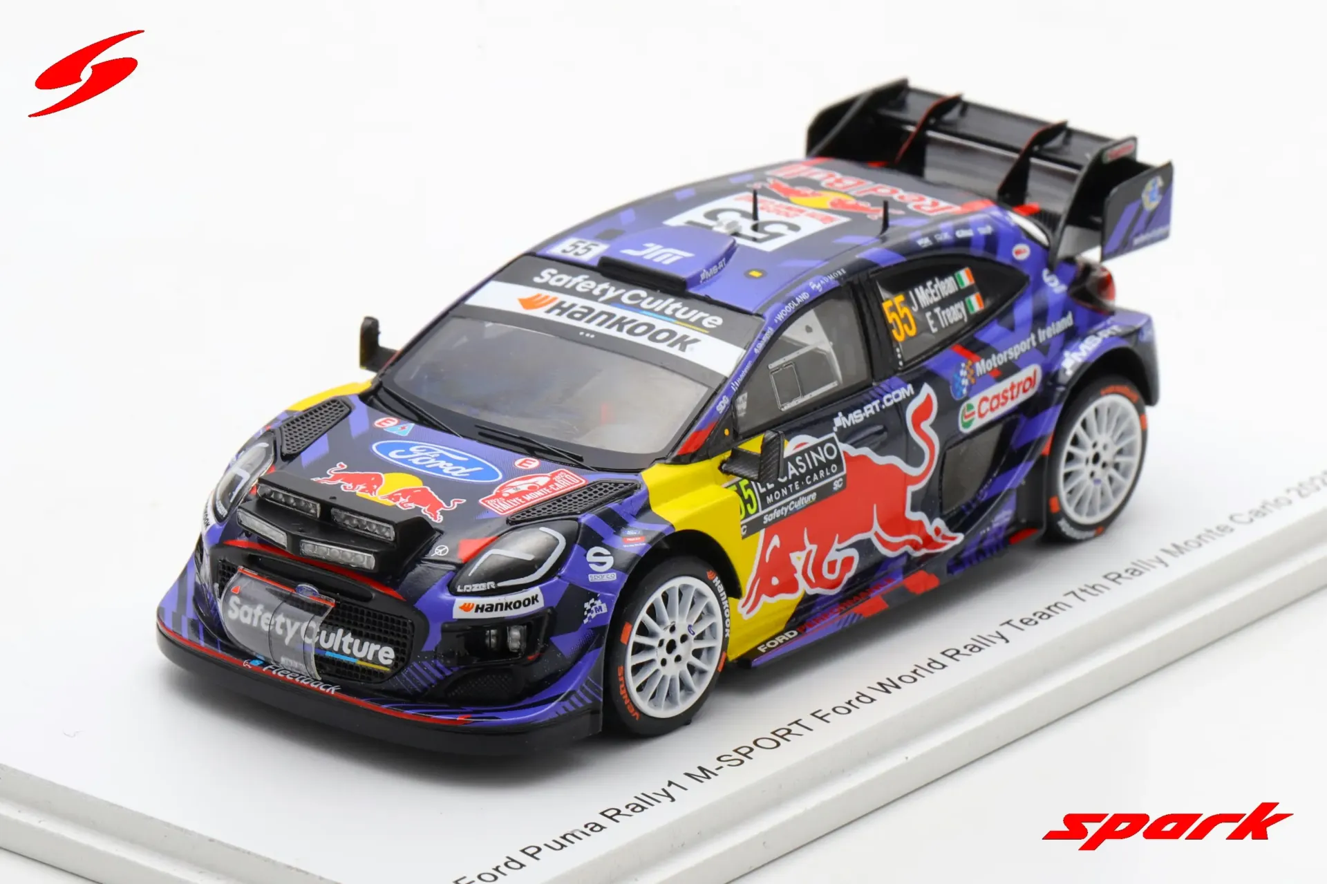 Spark : Ford Puma Rally1 No.55 M-SPORT Ford World Rally Team 7th Rally Monte Carlo 2025 J. McErLean - E. Treacy [1/43]