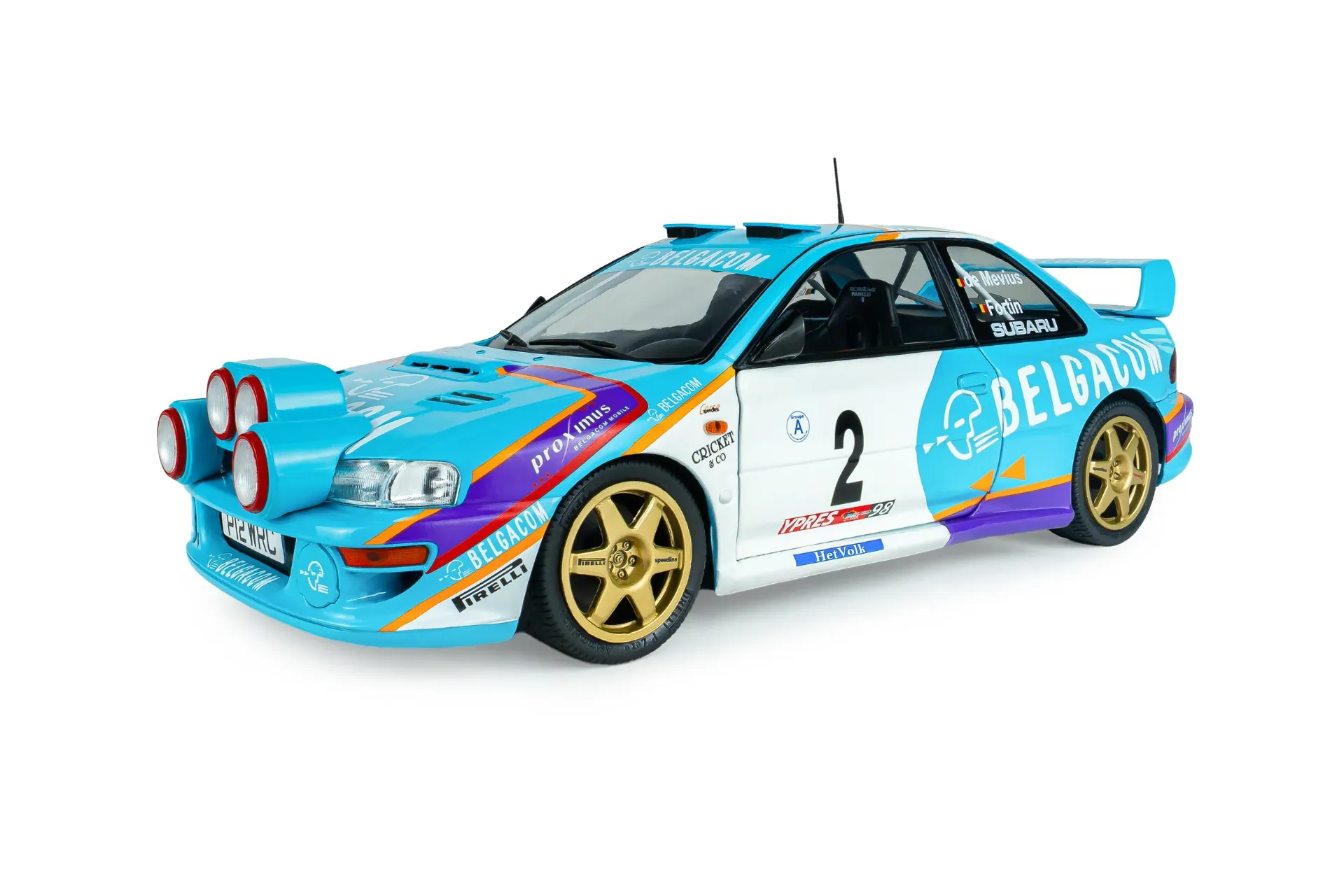[SOL S1807411] Solido : Subaru Impreza S5 WRC "Rallye Ypres" 1998 De Mevius - Fortin  (1/18)