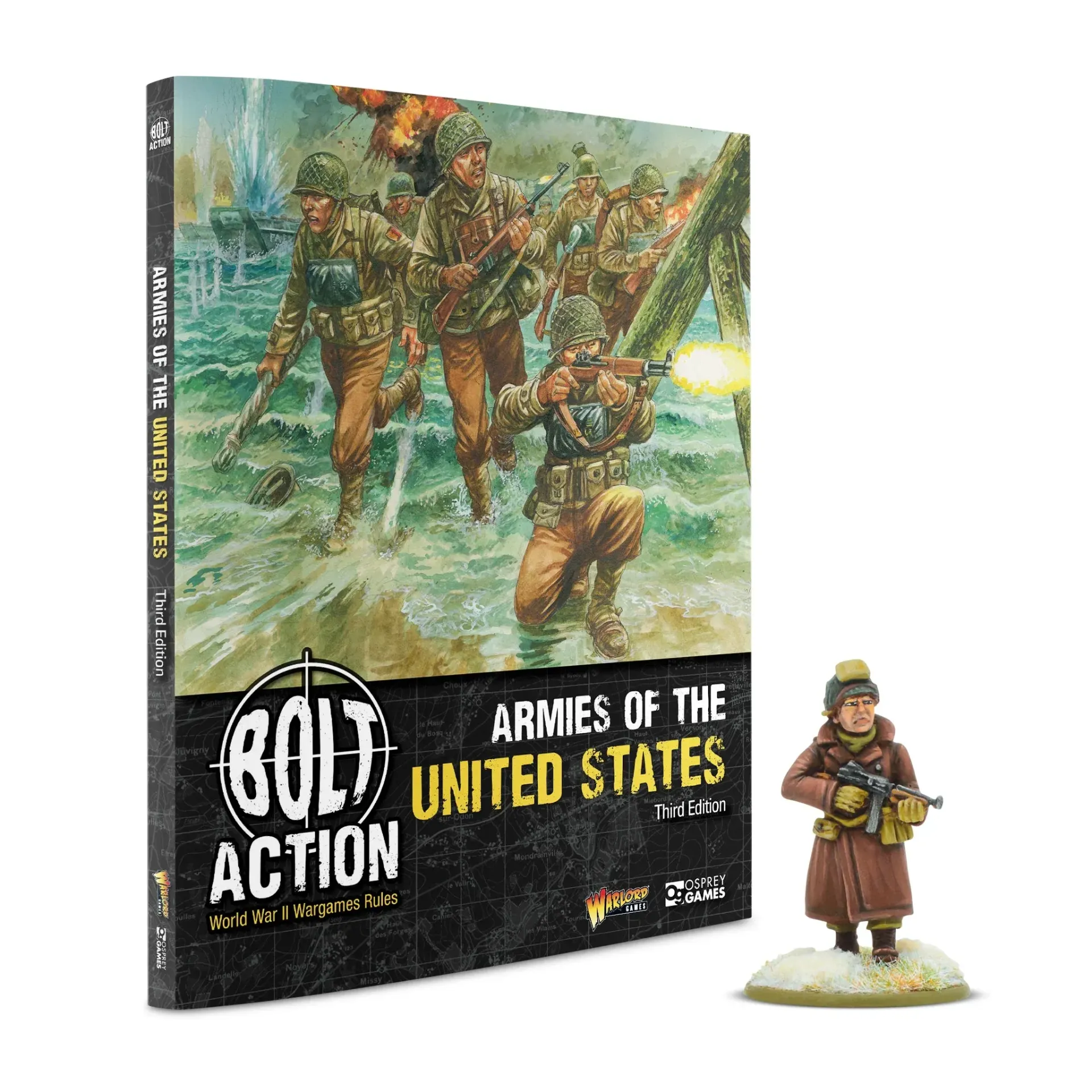 [WLG 401023001-403013151] Bolt Action : Livre d'Armée des Etats-Unis + Figurine Exclusive