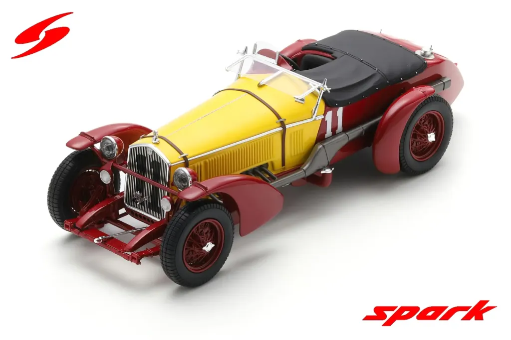 [SPK 18LM33] Spark : Alfa Romeo 8C │ No.11 Winner 24H Le Mans 1933 R. Sommer - T. Nuvolari [1/18]