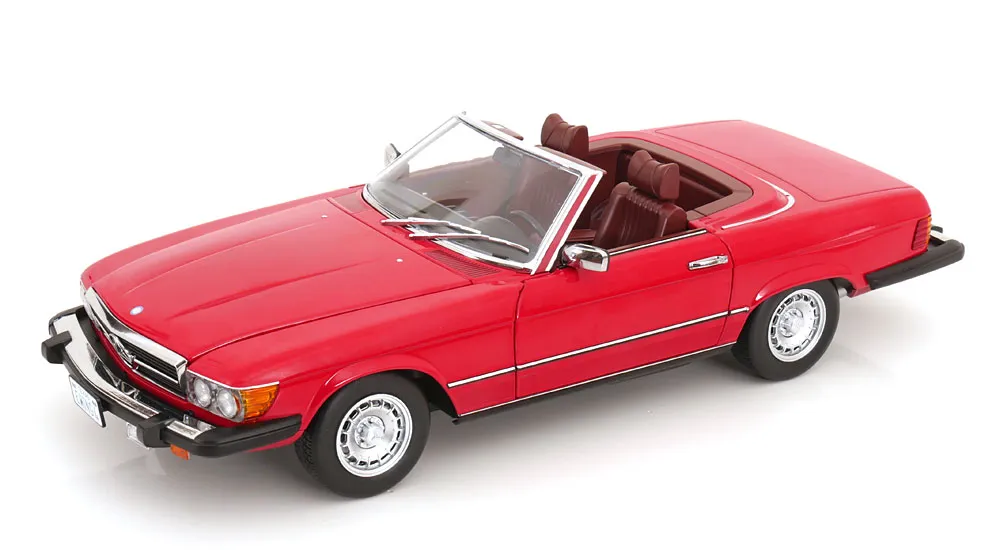KK-Scale : Mercedes Benz 450SL R107 USA │ 1985 Rouge