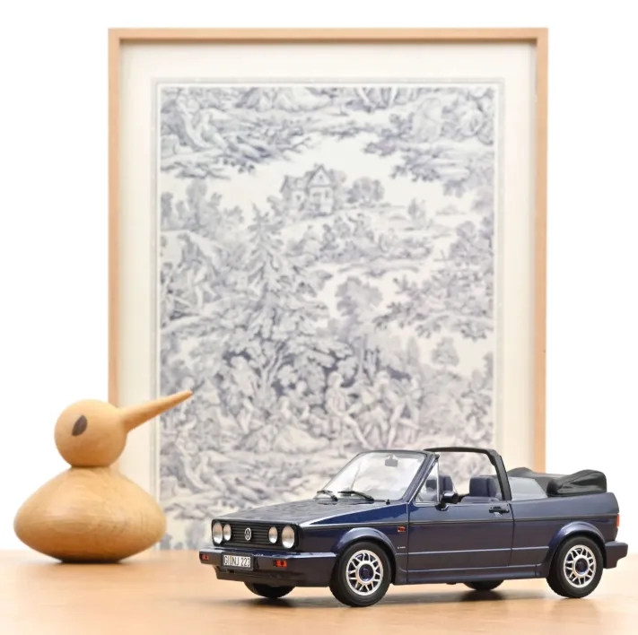 [NOR 188628] Norev : Volkswagen Golf Cabriolet Quartett │ 1992 - Bleu Inca